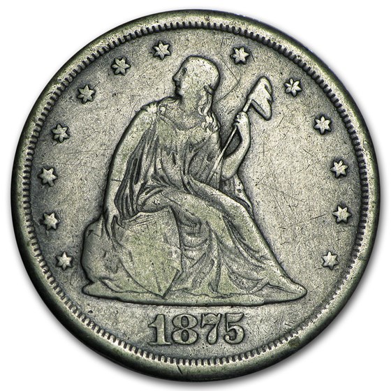 1875-CC Twenty Cent Piece Fine 1875-CC Twenty Cent Piece Fine